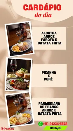 Cardápio do dia