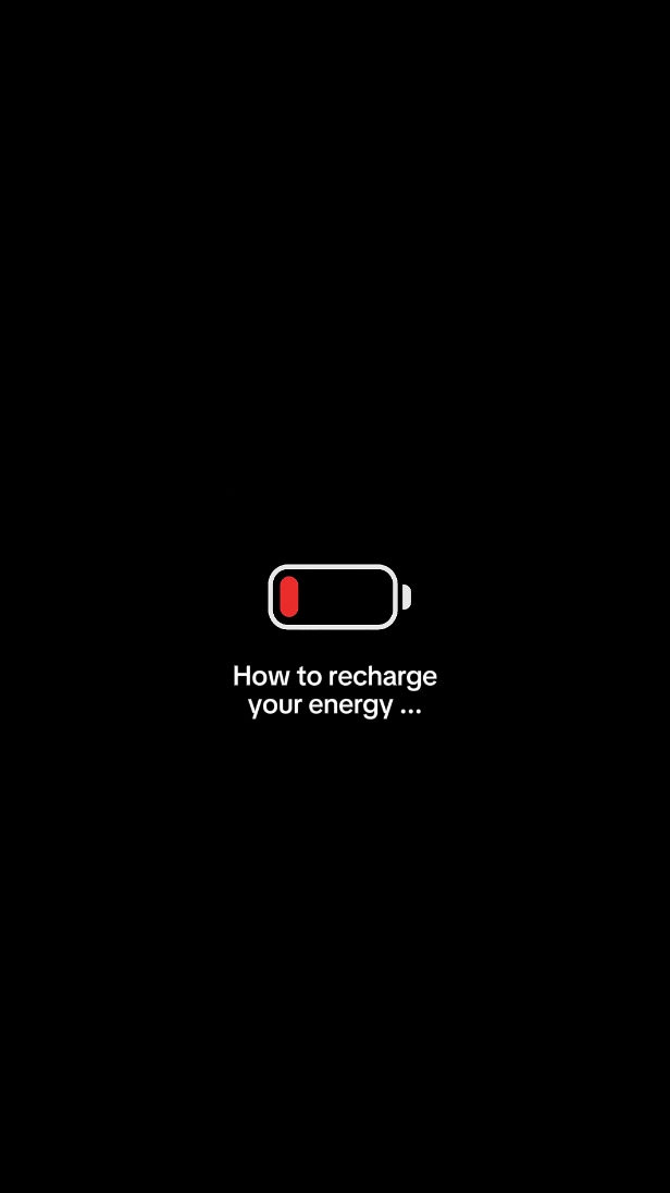 recharge your energy