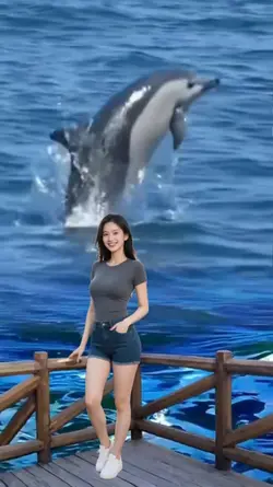 dolphin jump view
