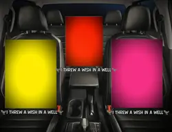 trio in a car