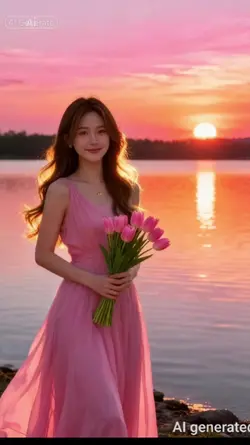 lady in pink