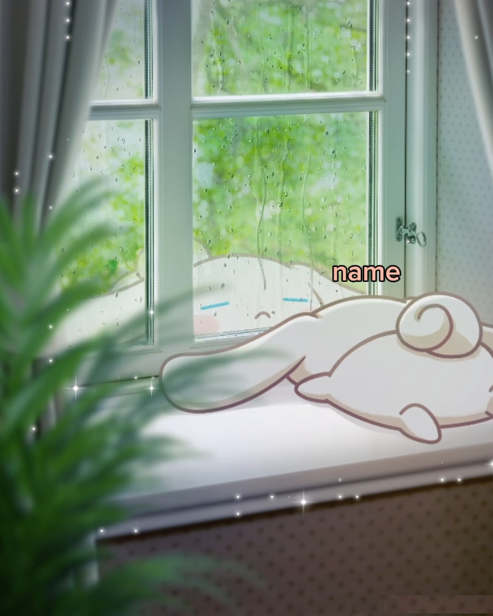 cinnamoroll and rain