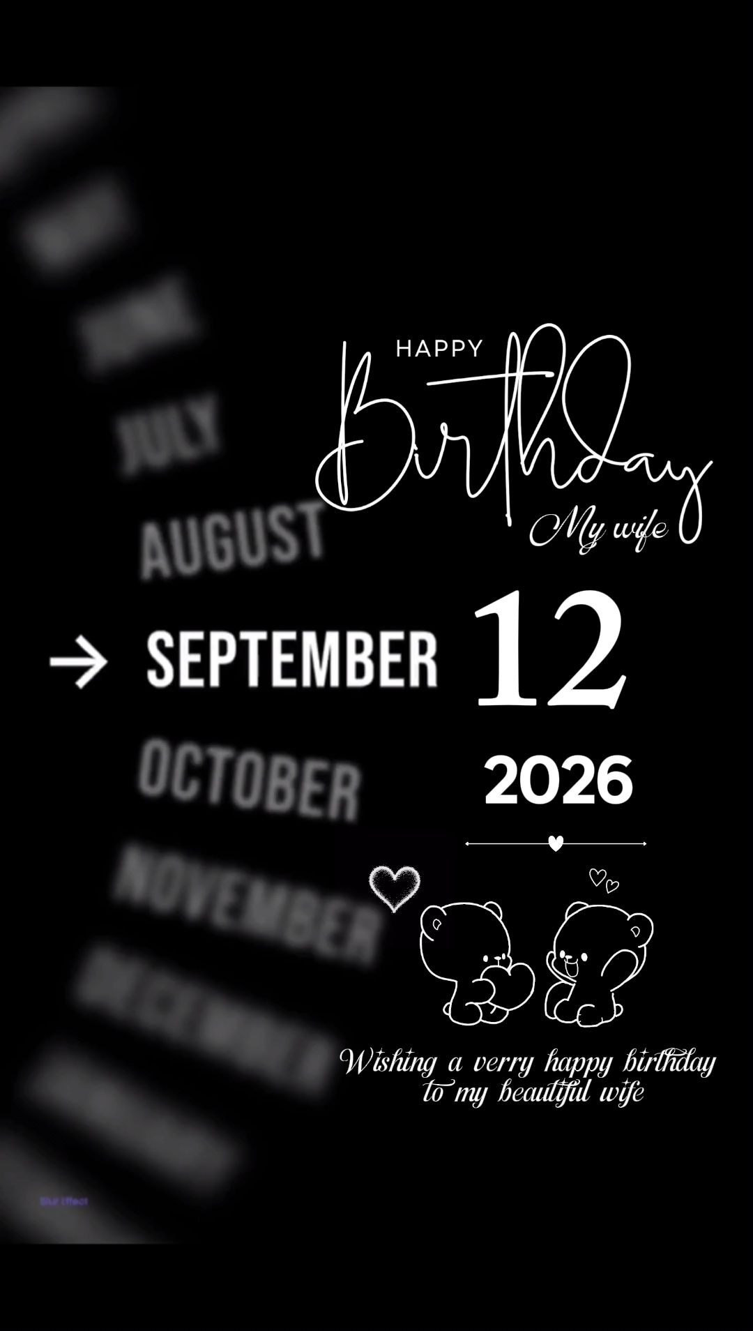 12 sept bday my wife