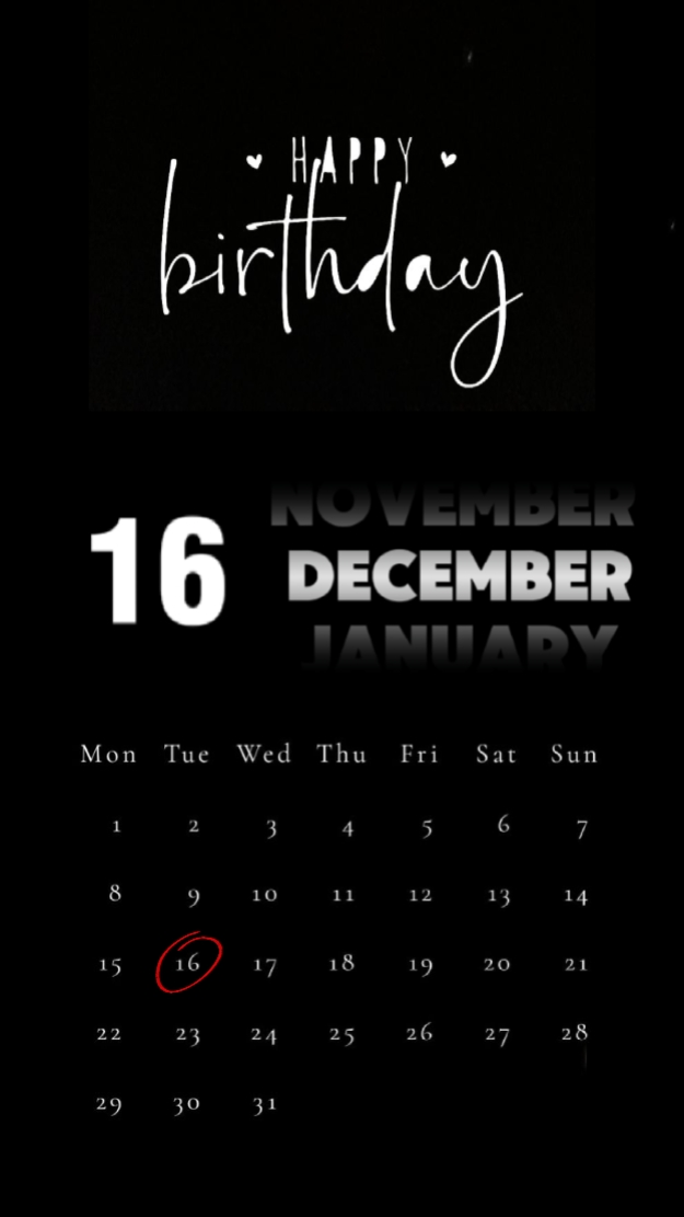 HBD 16 DESEMBER 