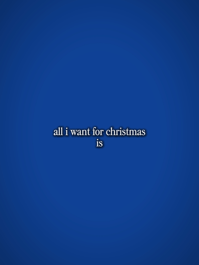 Todo lo que quiero para Navidad