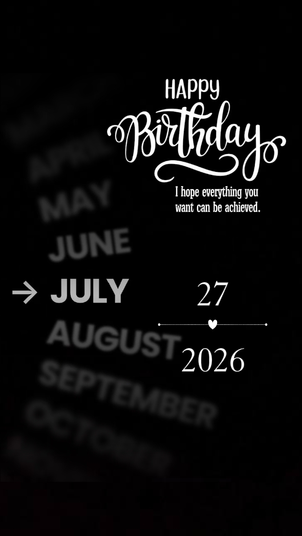 Birthday my love