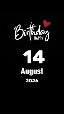 Hbd 14 August  2026