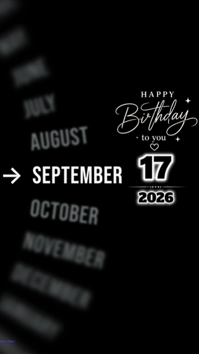 Septmber 17th brthdy