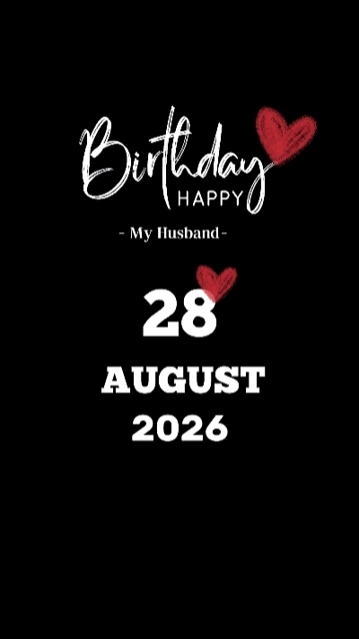 Hbd marido 28 de agosto