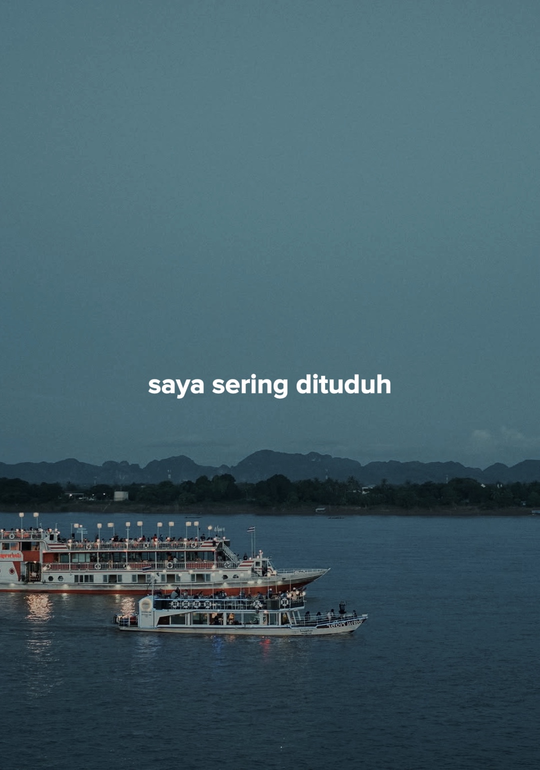 Saya sering tuduh