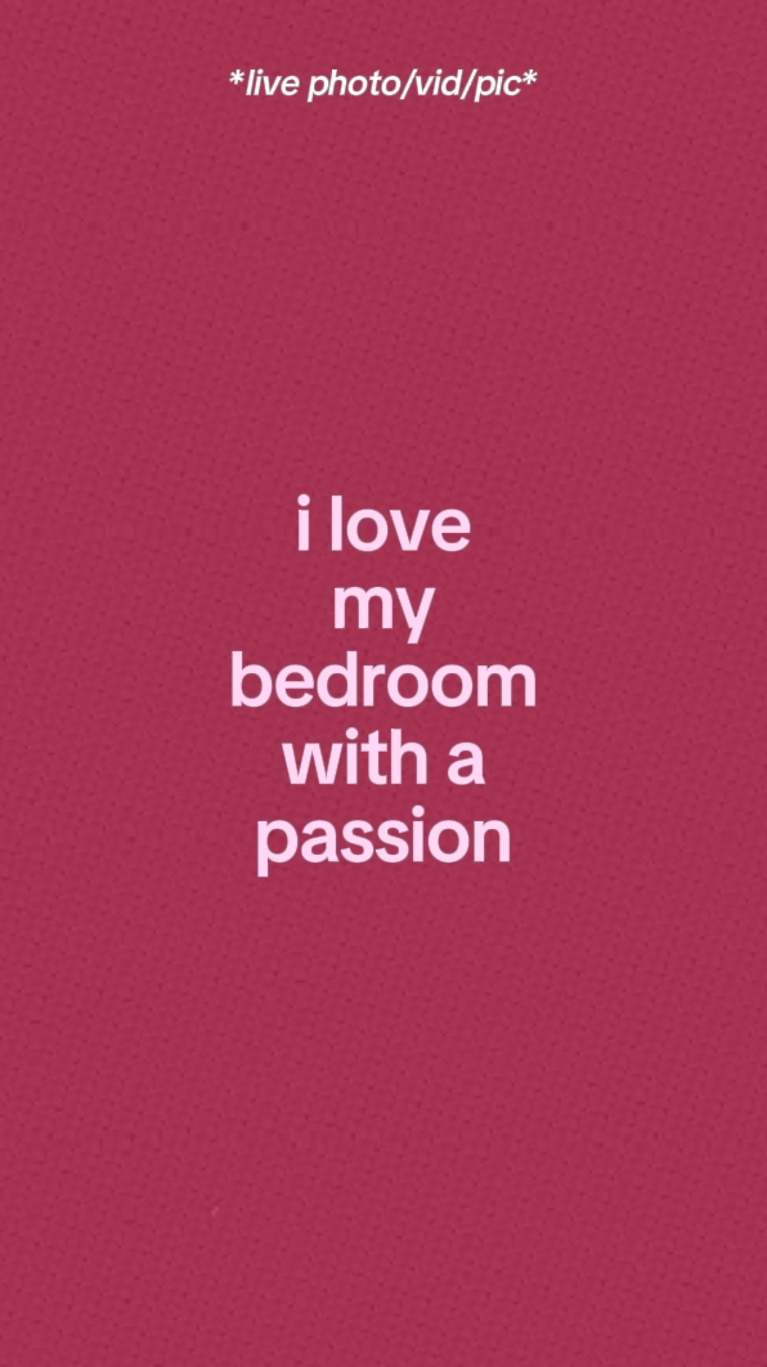 J'adore ma chambre. 