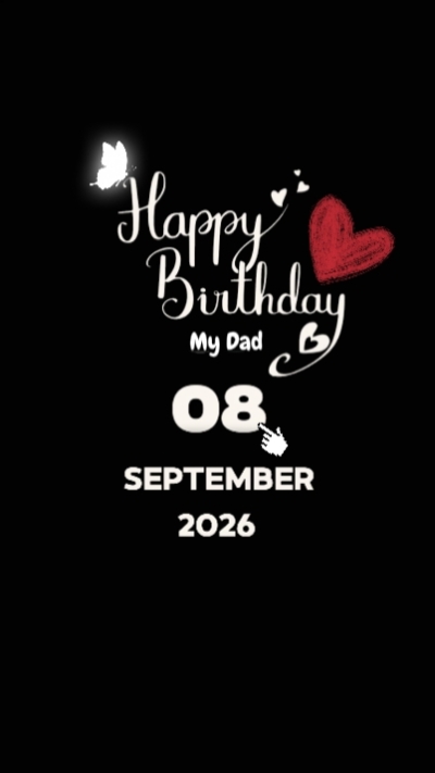 HBD Dad 8 September