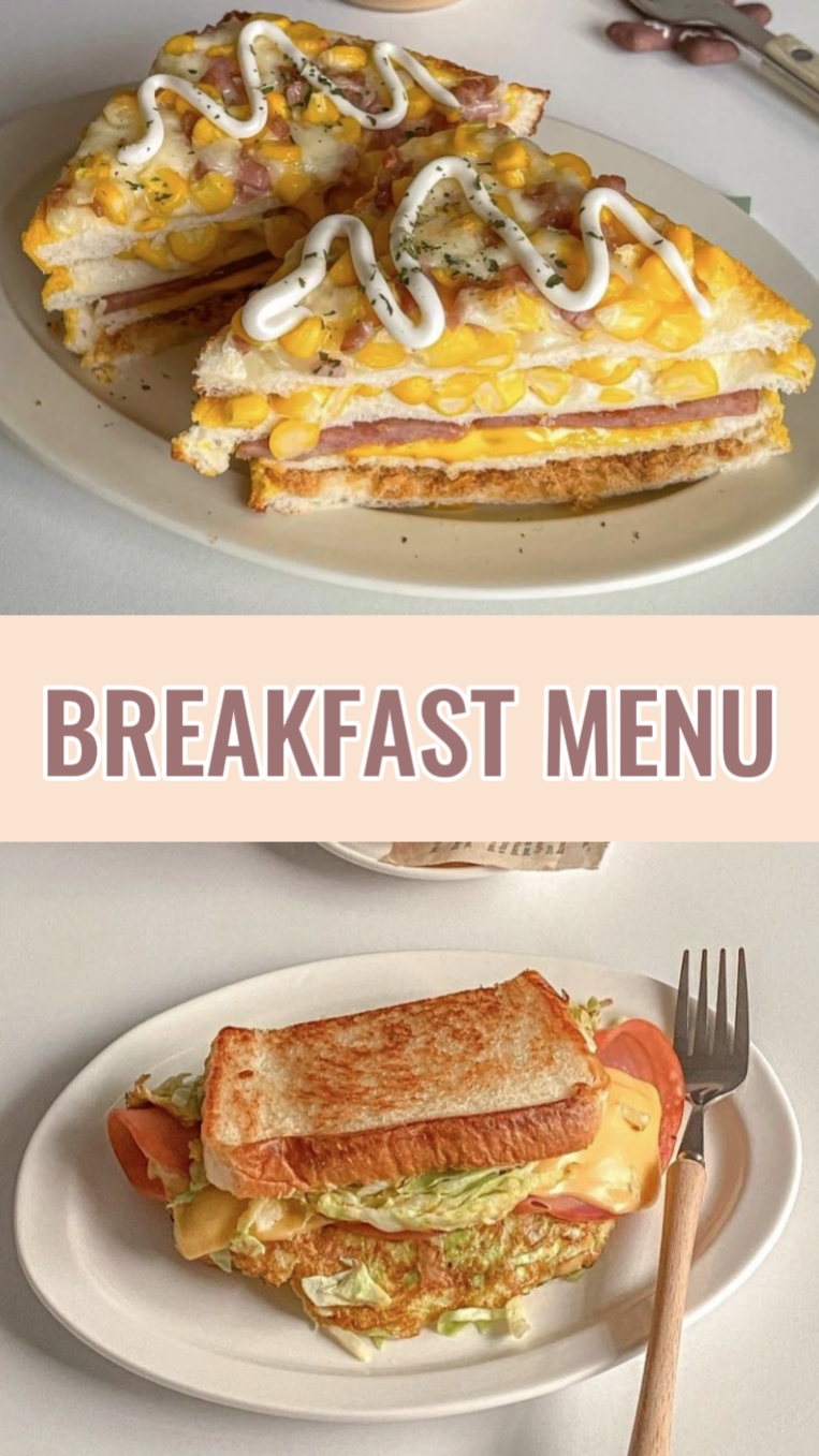 Menú de desayuno