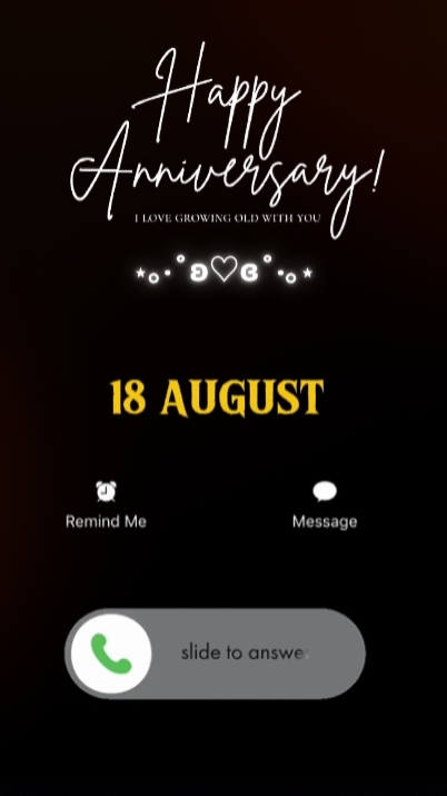 ANNIV CALL 18 AUG 