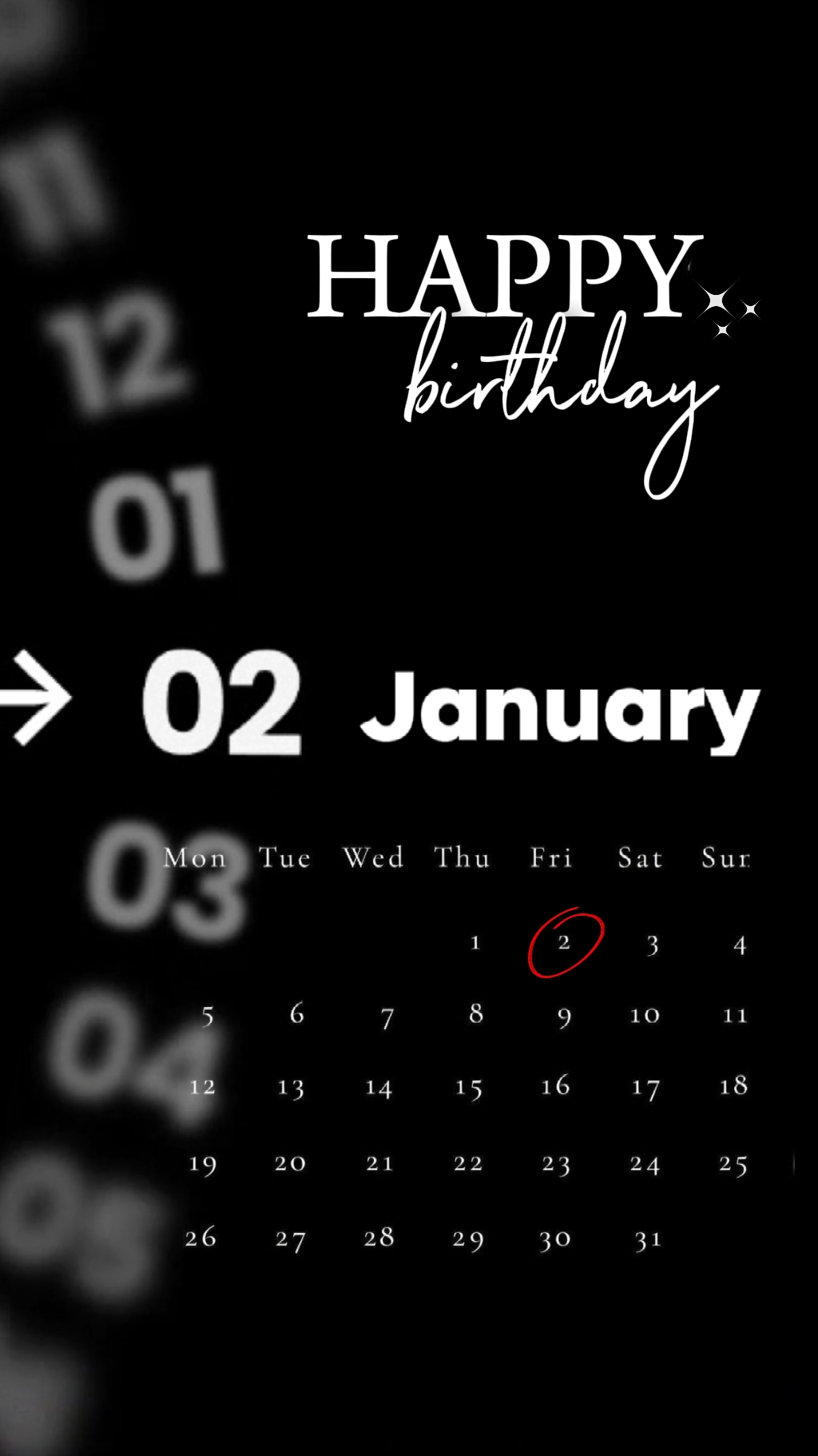 HBD 02 DE JANEIRO 