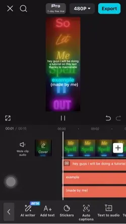 how to get glow text