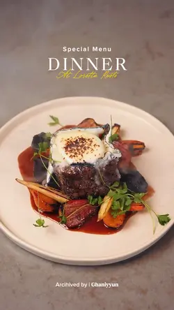 Dinner menu