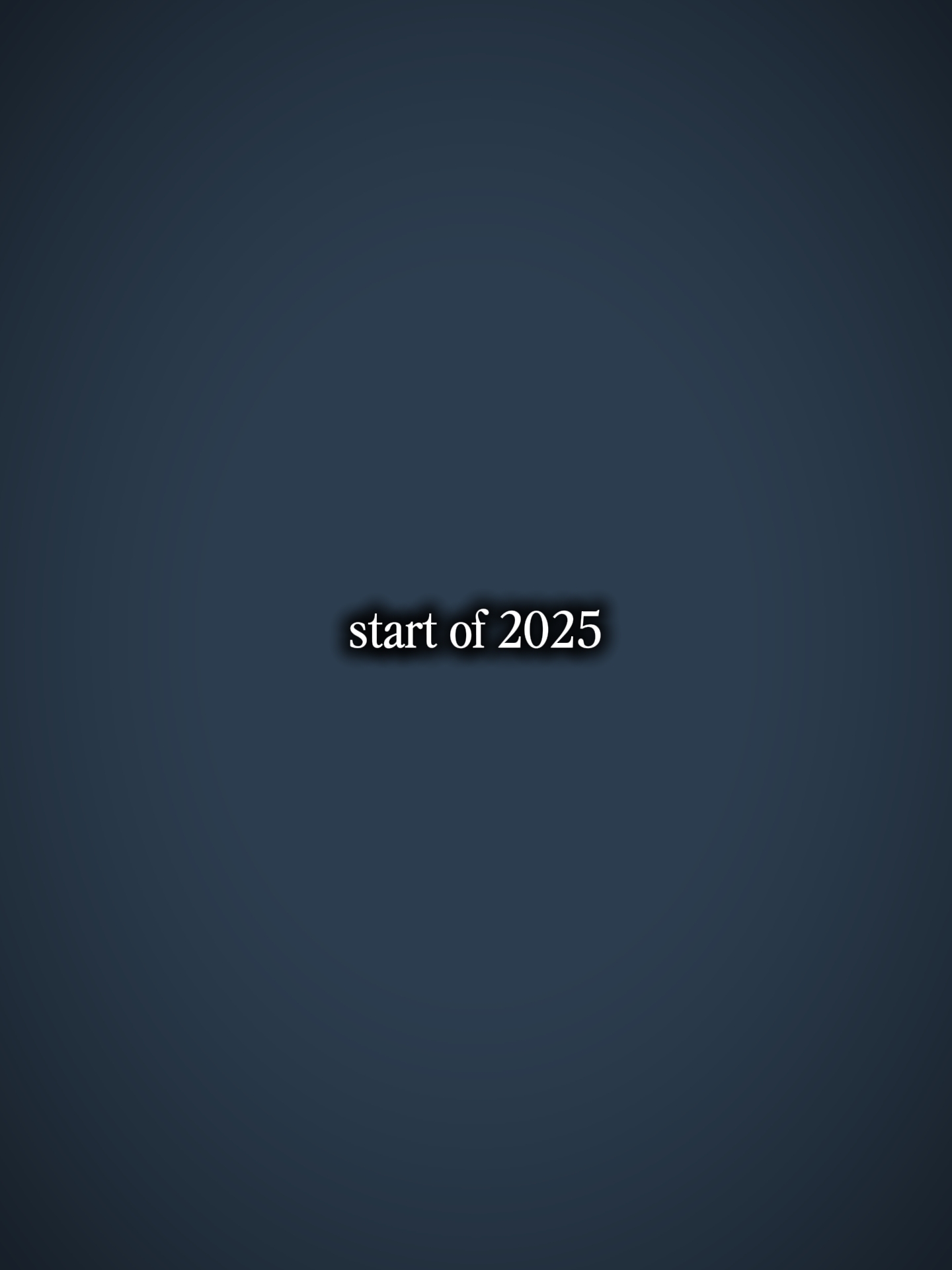 2025년 시작
