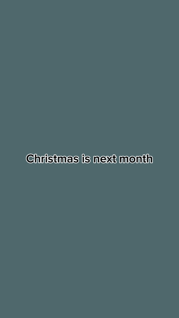 Natal bulan depan