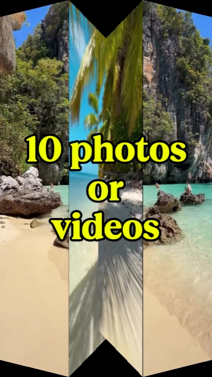 10 fotos ou vídeos 