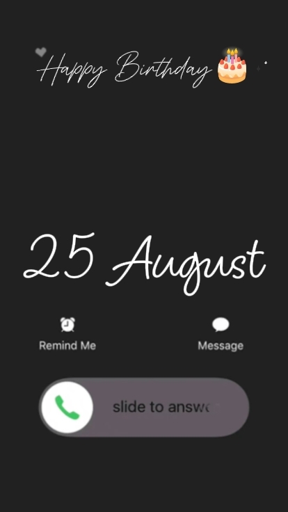 SELAMAT ULANG TAHUN UNTUKMU 25 Agustus