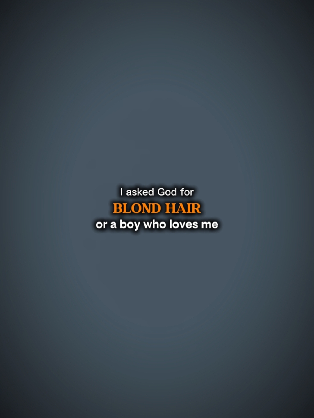 Blond Hair
