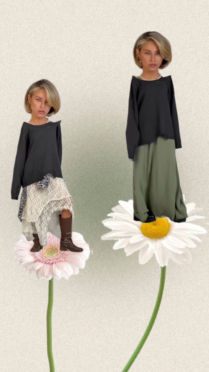 flowers outfit effec