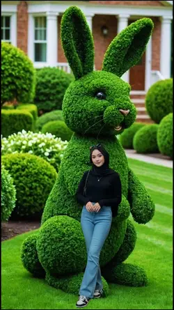 patung kelinci