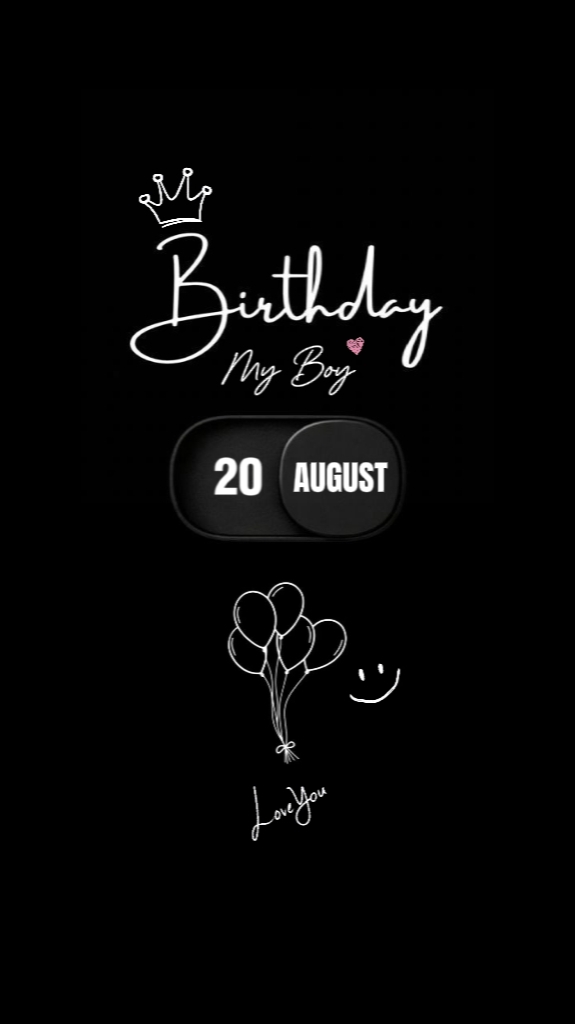 BDAY SON 20 AUGUST