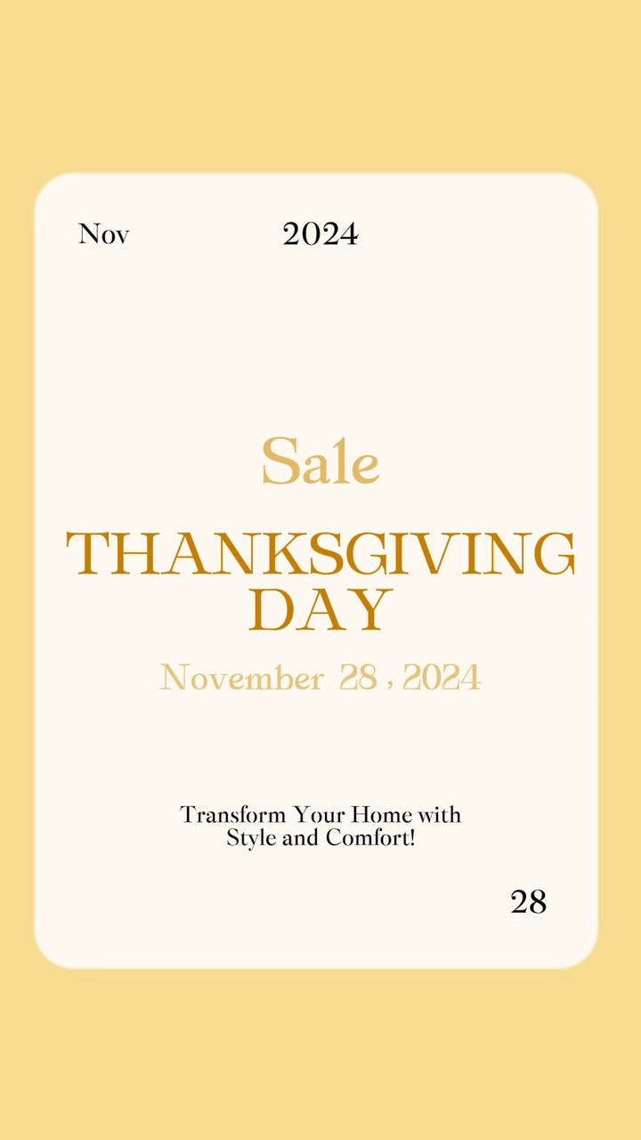 Hari Thanksgiving Template Bisnis Industri Perabotan Gaya Nada Hangat