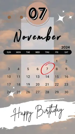 hbd 7 November 2024