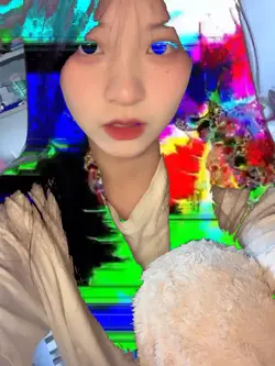 glitch overlay effec