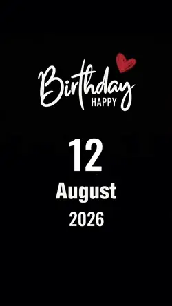Hbd 12 August 2026 