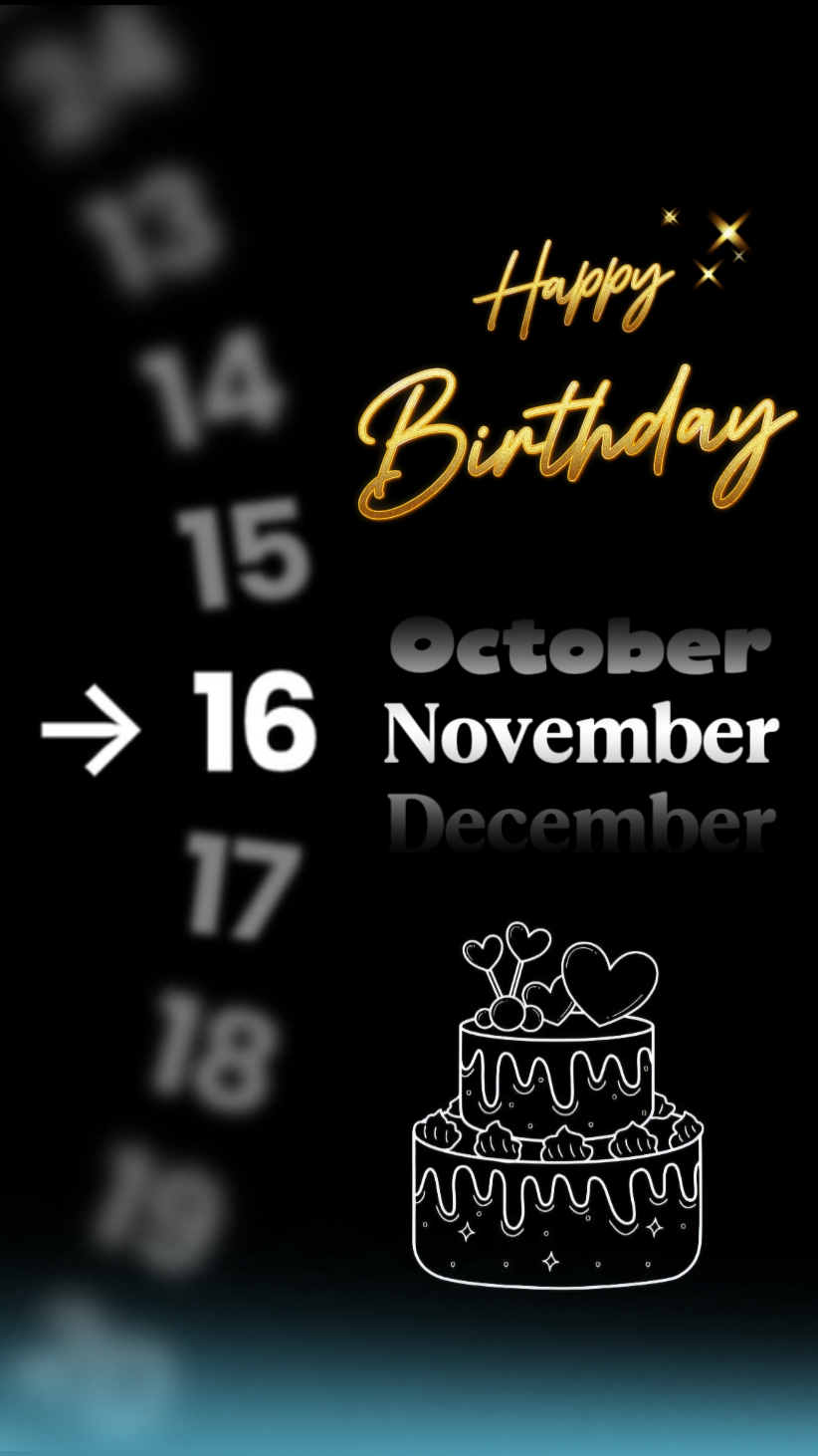 Selamat ulang tahun 16 November