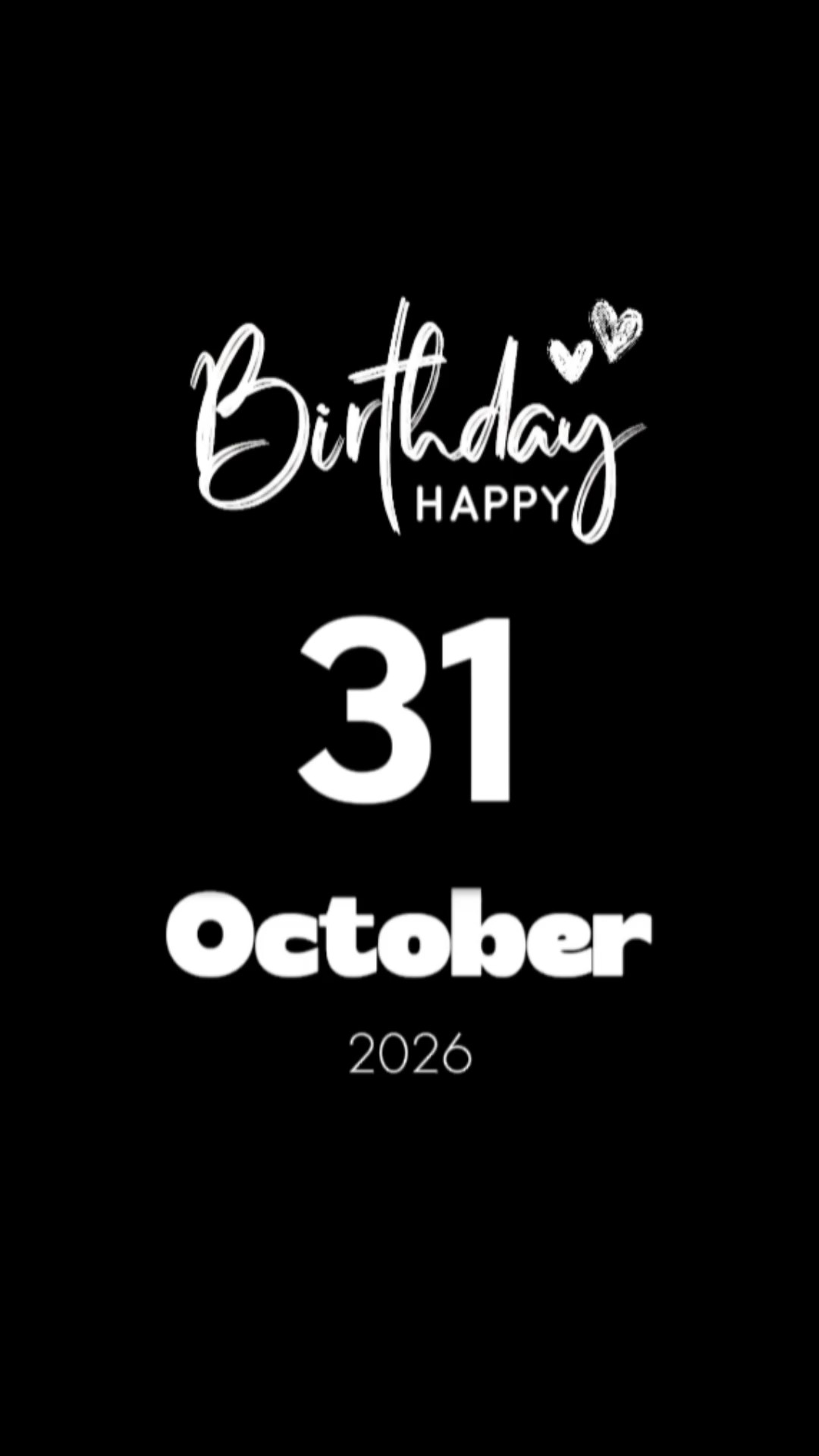 happy birthday 31oct