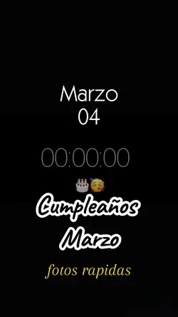 Marzo cumpleaños