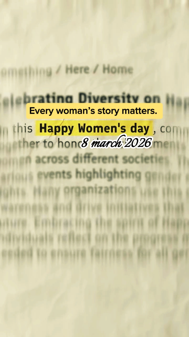 Feliz día de la mujer