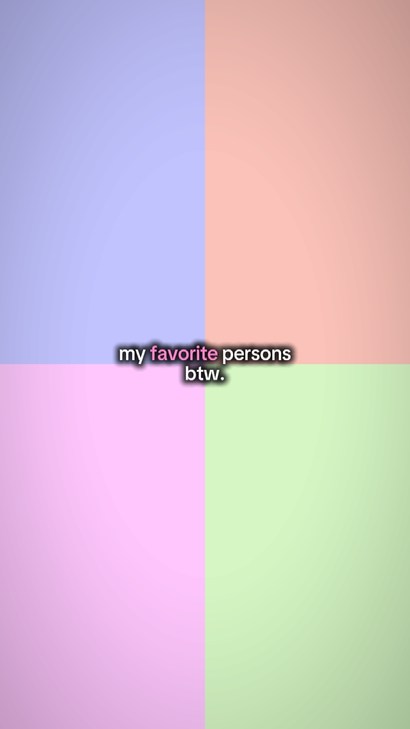 favorite persons