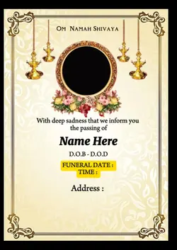 Funeral Template