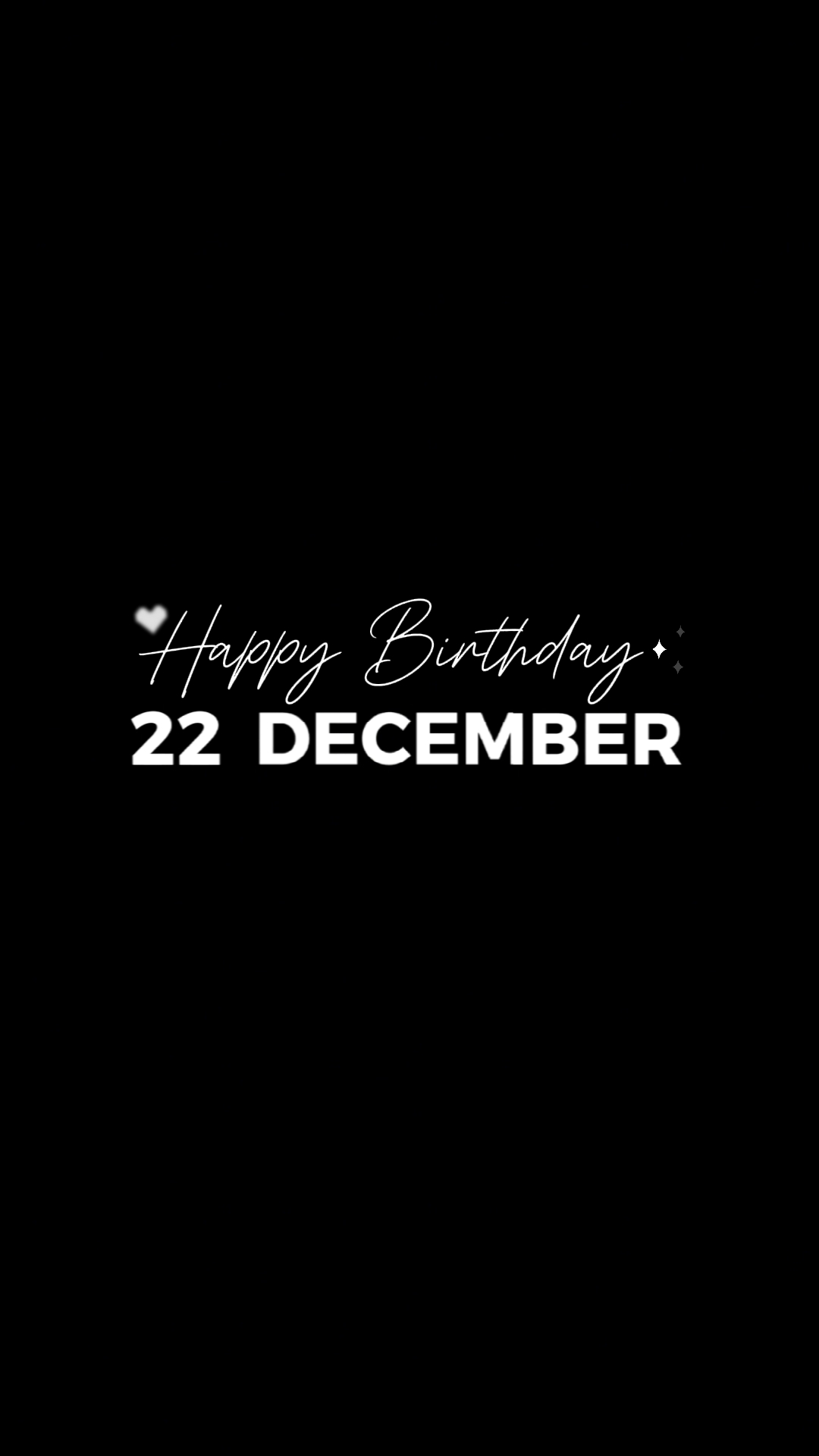 22 DECEMBER BIRTHDAY