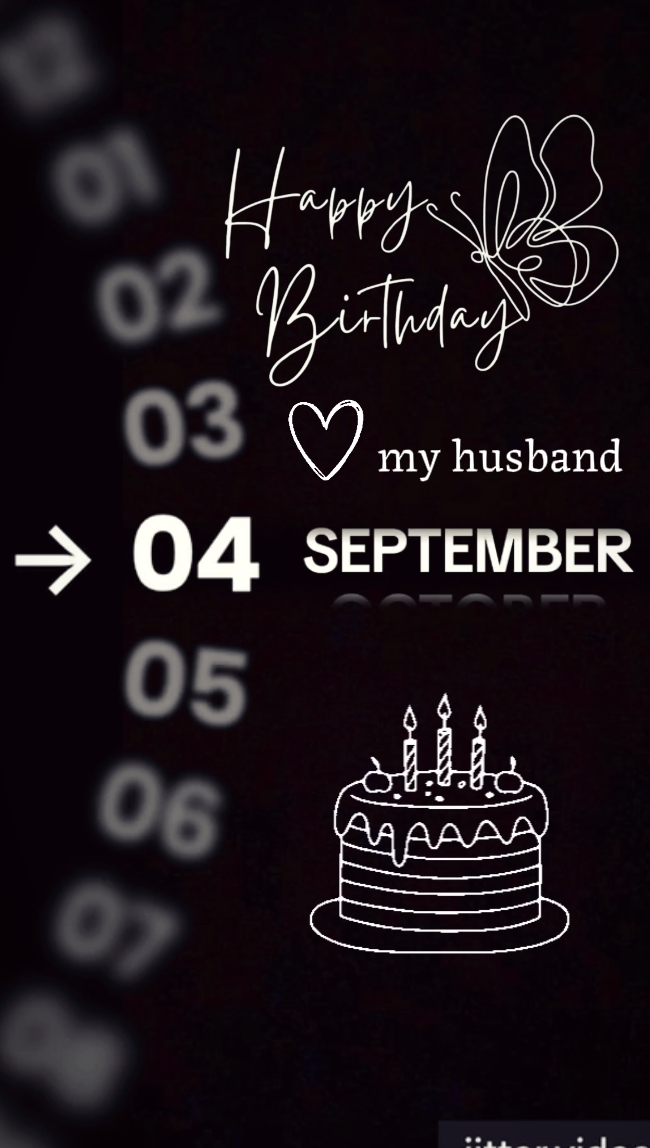 HBD HUSBAND 4 SEPTEM