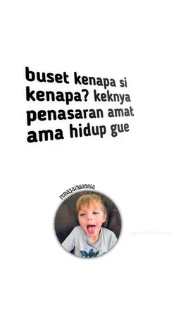 buset kenapa sii