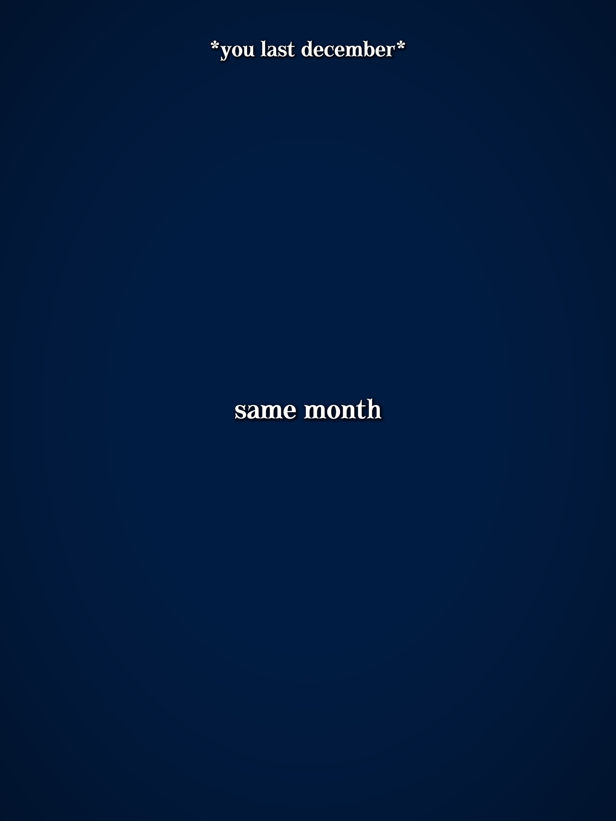 same month, diff yr