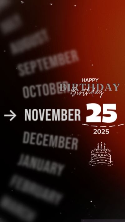 25 November Birthday
