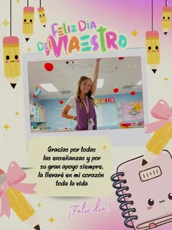 Feliz día maestra🍎✏️