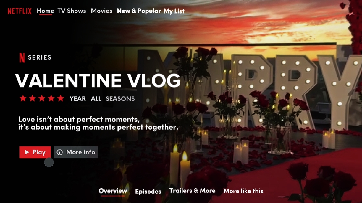 Valentine Netflix 