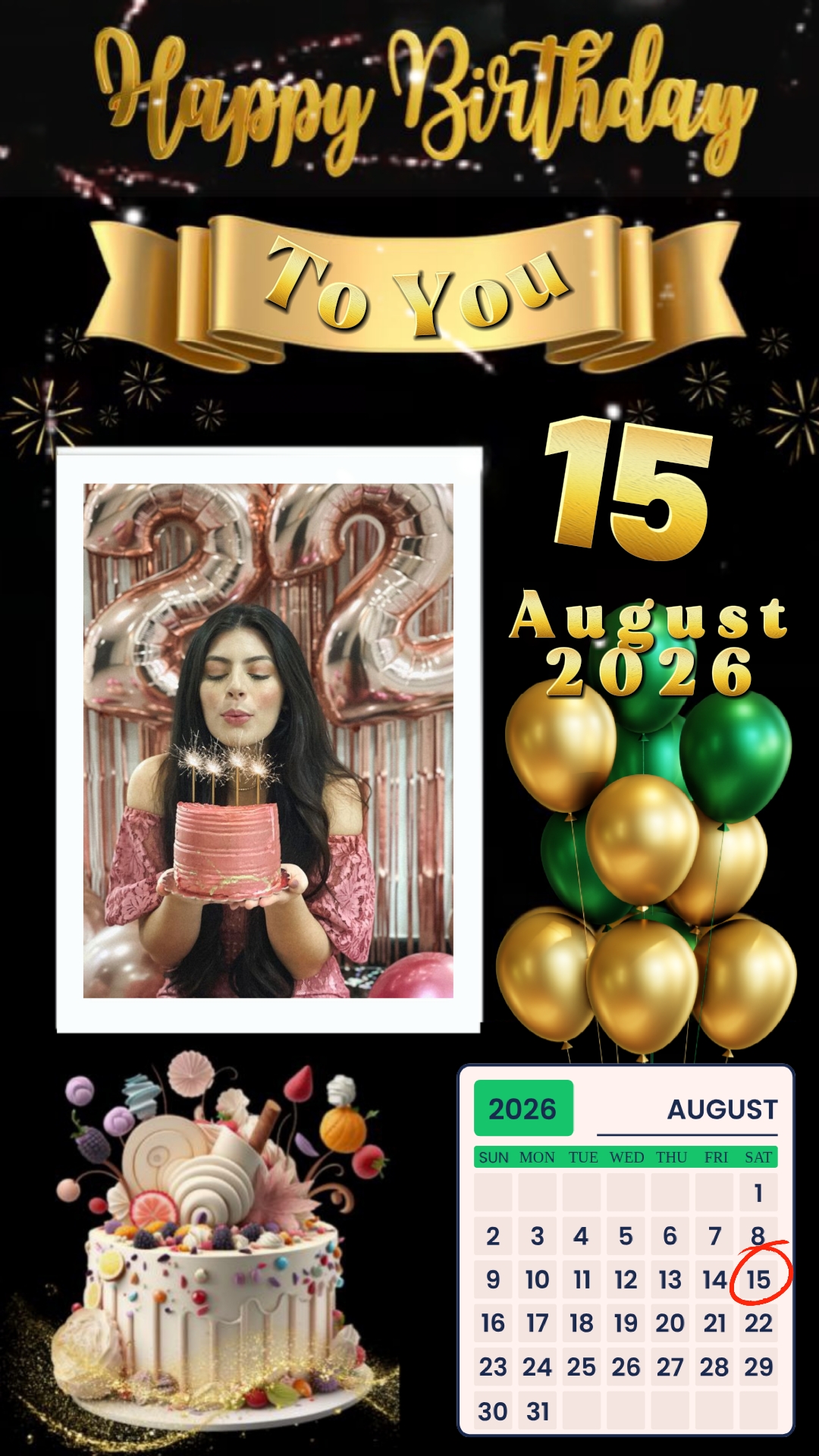 Hbd 15 août 2026