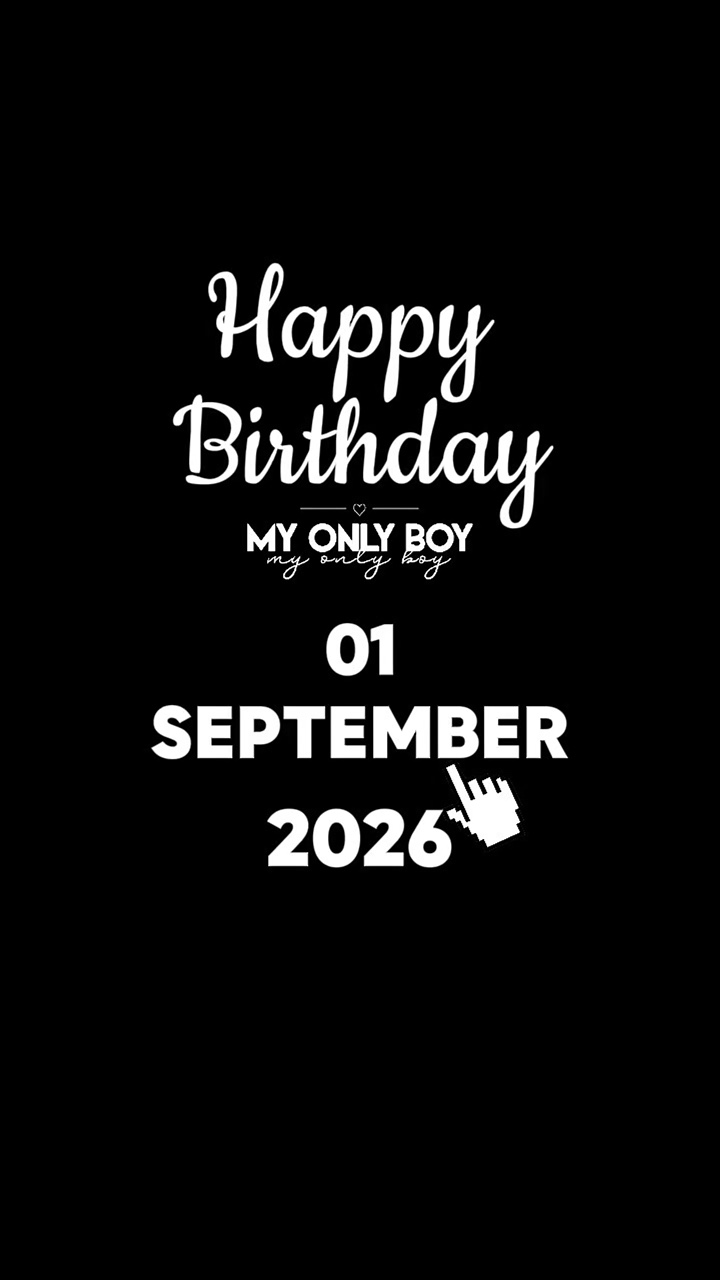 ANIVERSÁRIO FILHO 1 DE SETEMBRO