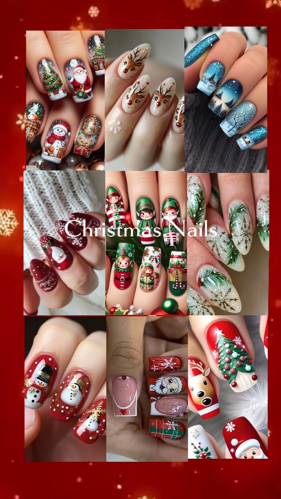Unhas de natal