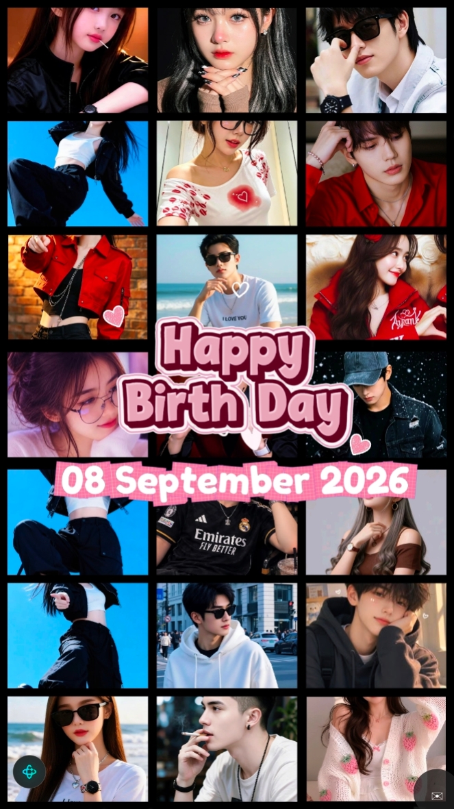 08 September 2026 Happy Birth Day To You
